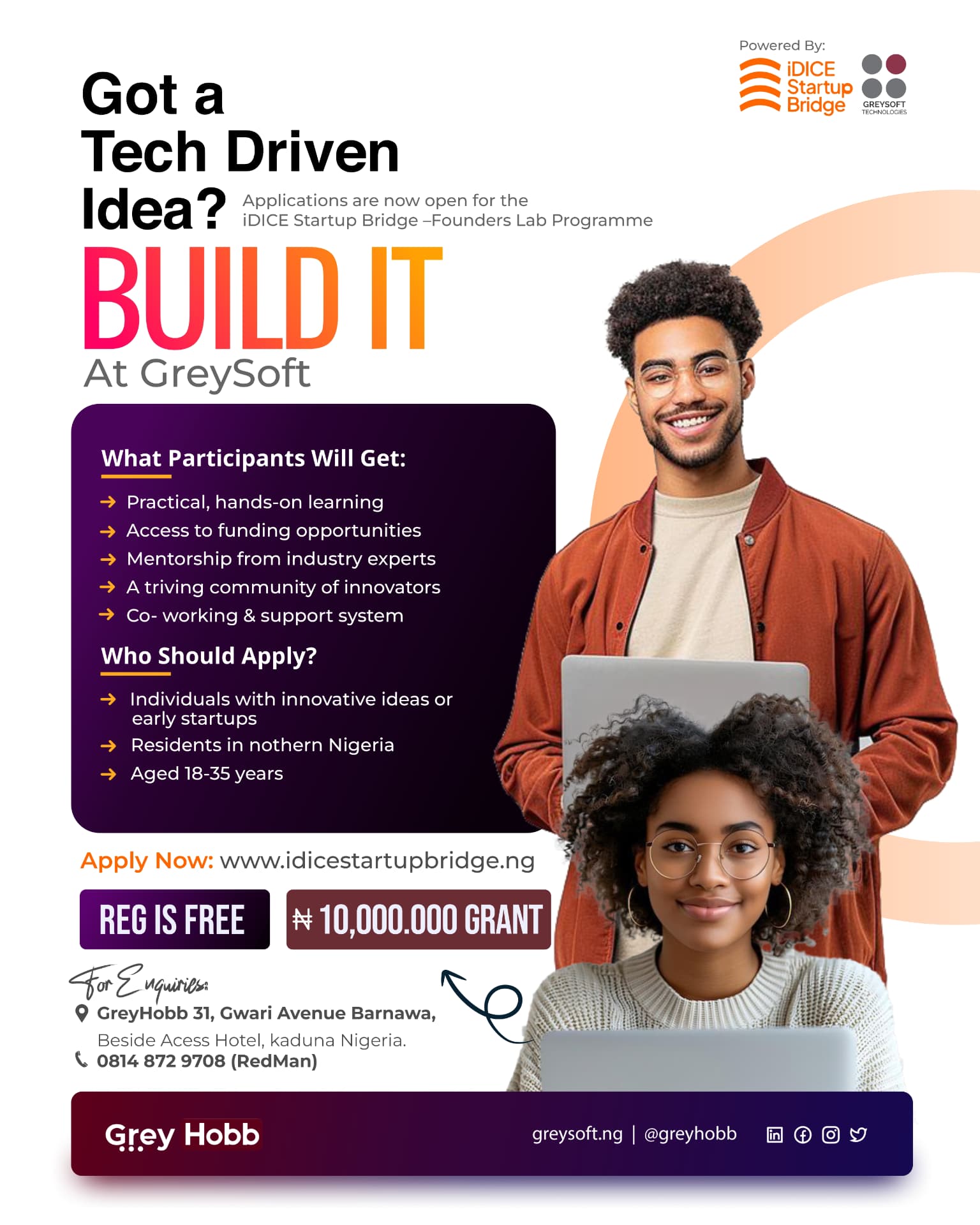 iDICE Startup Bridge: Campaign Flyer